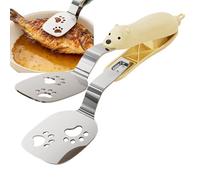 Kitchen Tongs For Cooking,Stainless Steel Steak Spatula - Kitchen Tongs for Cooking,For Serving BBQ Barbecue Restaurant Food Camping Salad Bread Food Meat Bacon Trays
