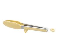 Kitchen Tongs Kitchen Tongs Non-Slip Stainless Steel Barbecue Bread Clip Grill Tong Dining Bar Accessories(Yellow)