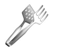 Kitchen Tongs, Stainless Steel Fish Flipping Tongs, Heat-Resistant, Ergonomic Design, Multi-Purpose Kitchen Utensils for Grilling Frying Buffet Serving