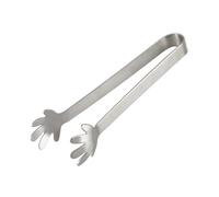 Kitchen Tongs Stainless Steel Food Tongs 3/1Pcs Hand Palm Finger Shape Ice Cube Sugar Clamp Mini Clips for BBQ Party Bar Kitchen Gadgets(A (12.5cm),2PCS)
