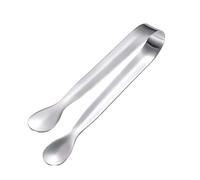 Kitchen Tongs Stainless Steel Mini Tong 3/1Pcs Hand Shape Food Clips Small Kids Tongs for Serving Ice Cube Sugar Clamp Kitchen Bar Tools(B (11cmx1.6cm),2PCS)