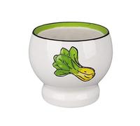 Kitchen Tool Procelain Mortar and Pestle Set, Ceramic Pill Crusher, Spice Grinder, Herb Bowl, White and Vegetable Pattern, Kitchen Gadgets Comfortable and Easy to use(Small)