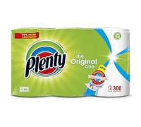 Kitchen Towel 300 Sheets 3 Roll - Absorbent, Durable, and Eco-Friendly Paper Towels for Everyday Cleanup - Power X Structure with 40% More Absorbency - Plenty