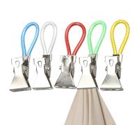 Kitchen Towel Clips | 5 Pieces Multi-Colour, Beach Towel Clips | Home Chefs Tenants Parents Apartment Motorhome Wardrobe Garage Laundry Room Artistic Workshop Bedroom