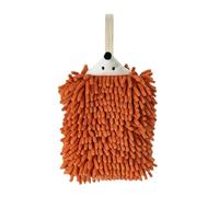 Kitchen Towel - Cute Hedgehog Chenille Towels | Absorption Decorative Cartoon Hands Drying Towels, Hanging Thickened Fabric Towel for Home Bathroom Shower Tub