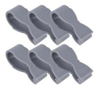 Kitchen Towel Holder Clip - Pack of 6 Functional Towel Hooks Non-Slip Mounting Clips for Oven Handle, Simple Towel Holder with Grey Design, Practical Solution for Kitchen Towels