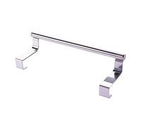Kitchen Towel Holder Over Cabinet Door Tea Towel Hanger, Hook for Universal Fit on Inside or Outside of Cupboard, Stainless Steel - 23CM