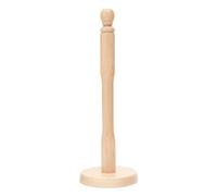 Kitchen Towel Holder Wooden Free Standing | Paper Towel Holder with Sturdy Base | Anti-Slip Wooden Towel Holder for Kitchen & Bathroom