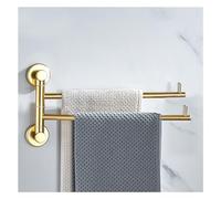 Kitchen towel rail Chrome towel rail Modern Swivel Towel Rack Bar Rails With Hook for Bathroom, Gold Wall Mounted Folding Arm Swing Out Hand Hanger Holder Space Saving for Laundry, Kitchen