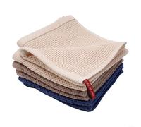Kitchen Towels Set 6 Pcs 34x34cm Cotton Tea Towels, Absorbent Soft Dish Cloths for Bar and Home