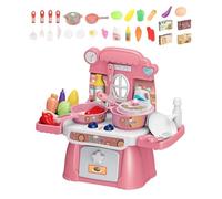 Kitchen Toys on Kids, Pretend Play Cooking Plaything, 24 Piece Educational Set, Preschool Learning Activities, Ideal for Your Boys, Girls, Christmas, Birthday, Party Favors, Home Plays,