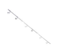 Kitchen Track Light Kit with Soho GU10 Spotlight Fixture & LED Bulbs Litecraft (White, 3M 6 Light)
