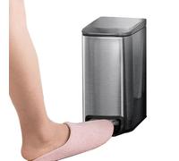 Kitchen Trash Cans With Lids - Compact Stainless Steel Pedal Bin, Quiet Close Lid, Fingerprint Resistant Body, Modern Space Saving Style | Step Wastebasket For Kitchen, Bathroom, Bedroom, And Office