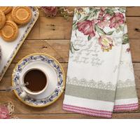 Kitchen Trends Floral Printed Cotton Tea Towels, Absorbent Kitchen Essentials, Pack of 3 | Size: 3 Pack Kitchen Trends Multicolor 3 Pack