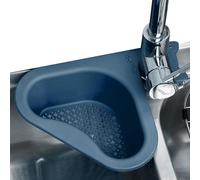 Kitchen Triangular Sink Filter Basket - Cat-Shaped Sink Drain Rack for Fruits, Vegetables & Food Waste, Dry & Wet Separation Strainer, Space-Saving Kitchen Sink Organizer, Durable & Easy-to-Install D