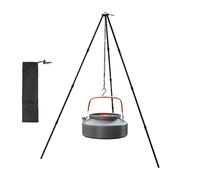 Kitchen Tripod for Camping - Stove Tripod Camping Accessories | Folding Tripod for Camping, Aluminum Alloy Fire Pit Holder, Adjustable and Lightweight Hanging Chain