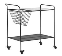 Kitchen Trolley ALAMO Metal Black