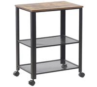 Kitchen Trolley BOLZANO Brown/ Black