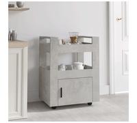 (Concrete grey) vidaXL Kitchen Trolley Engineered Wood Organiser Food Tea Rack Multi Colours