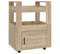 Kitchen Trolley Engineered Wood Organiser Food Tea Rack Multi Colours vidaXL