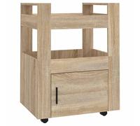 Kitchen Trolley Engineered Wood Organiser Food Tea Rack Multi Colours vidaXL