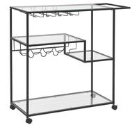 Kitchen Trolley MARCOLA Metal Black