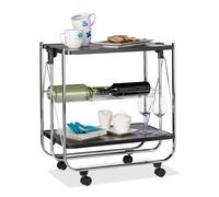 Kitchen trolley Mobile Serving Wagon 4 Wheels Kitchen Cart Mobile Side Table