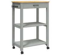 Kitchen Trolley Rolling Cart Storage Cart Trolley MONZA Solid Wood Pine vidaXL