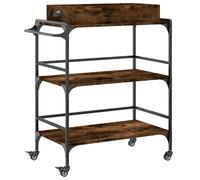 vidaXL Kitchen Trolley Rolling Cart Storage Cart Sonoma Oak Engineered Wood