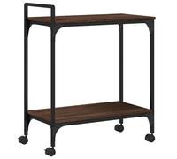 Kitchen Trolley Rolling Cart Storage Serving Trolley Engineered Wood vidaXL