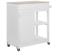 Kitchen Storage Trolley White TRAPANI
