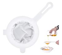 Kitchen Ultra Fine Nylon Mesh Strainer, 400 Mesh Fine Mesh Strainer with Handle Mesh Sieve Kitchen Filter Tool for Liquids Soy Milk Coffee Milk Yogurt Juice Tea Leaf Filter Wine