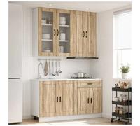 Kitchen unit 4 Sonoma oak engineered wood - Wall 80/60x31x100 Base 80/60x46x81.5