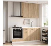 Kitchen Unit 5pc Sonoma Oak Engineered Wood 60x46x81.5cm & 40x31x80cm w/drawers