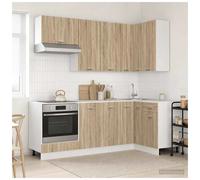 Kitchen Unit Sonoma Oak 80x31x80 cm Engineered Wood Modern Storage with Feet Fix
