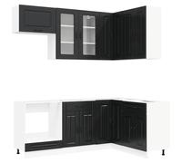 Kitchen Unit with Drawer with Door KALMAR 8 pcs Engineered Wood Cabinet vidaXL