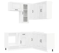 Kitchen Unit with Drawer with Door KALMAR 8 pcs Engineered Wood vidaXL