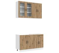 Kitchen Unit with Drawer with Door LUCCA 4 pcs Engineered Wood Storage vidaXL