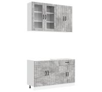 Kitchen Unit with Drawer with Door LUCCA 4 pcs Engineered Wood Storage vidaXL