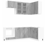 Kitchen Unit with Drawer with Door LYON 8 pcs Engineered Wood Cabinet vidaXL