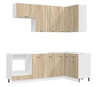 Kitchen Unit with Drawer with Door LYON 8 pcs Engineered Wood Modern vidaXL