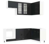 Kitchen Unit with Drawer with Door PORTO 8 pcs Engineered Wood Modern vidaXL