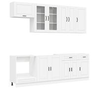Kitchen Unit with Drawer with Door PORTO 8 pcs Engineered Wood Storage vidaXL