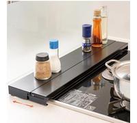 (Kitchen Use, Thin) Exhaust Outlet Cover, Stove Cover, Width 60cm, Depth Extendable, Matte Texture, Exhaust Stove Cover, Kitchen Utensils, Range Guard, Scratch Resistant, Induction Rack, IH Gas Stove,