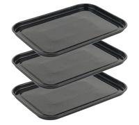 Kitchen Utensil 40cm Vitreous Enamel Coated Steel Oven Pan Baking Tray (3 Pack)