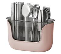 Kitchen Utensil Holder, Clear Design, 24x11x15cm, Transparent Utensil Caddy, 3-Compartment Flatware Organizer, Easy Cleaning, For Silverware, Spatulas, Spoons, Forks