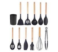 Kitchen Utensil Set, 12-Piece Silicone Cookware, Non-Stick with Storage Bucket, Multifunctional Cookware for Roasting, Baking, Grilling, Dishwasher Safe