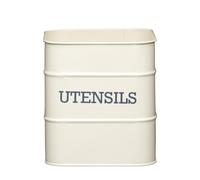 Kitchen Utensil Storage Jar Vintage Enamel Living Nostalgia Holder Pot Caddy