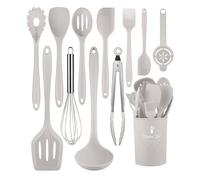 Kitchen Utensils Set-12 Pieces Silicone Cooking Utensils Set (Dishwasher Safe) 392°F Heat Resistant Spatula Set, Nonstick Cookware