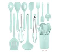 Kitchen Utensils Set-12 Pieces Silicone Cooking Utensils Set (Dishwasher Safe) 392°F Heat Resistant Spatula Set,Kitchen Utensil Set for Nonstick Cookware,Best Kitchen Tools with Holder